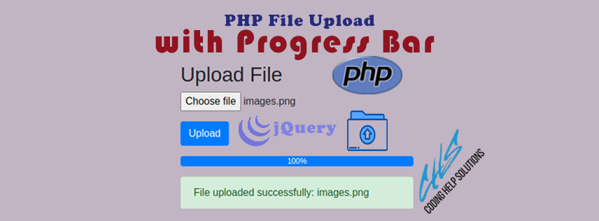 PHP File Upload with Progress Bar using jQuery and Ajax