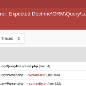 Symfony Doctrine ORM Syntax Error: Expected Lexer::T_IDENTIFIER